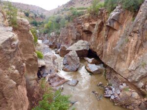 Canyon, région de Khénifra au Maroc